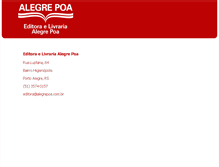 Tablet Screenshot of alegrepoa.com.br